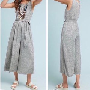 Anthropologie Meadow Rue Metallic Alchemist Wide Leg Jumpsuit - Size Small